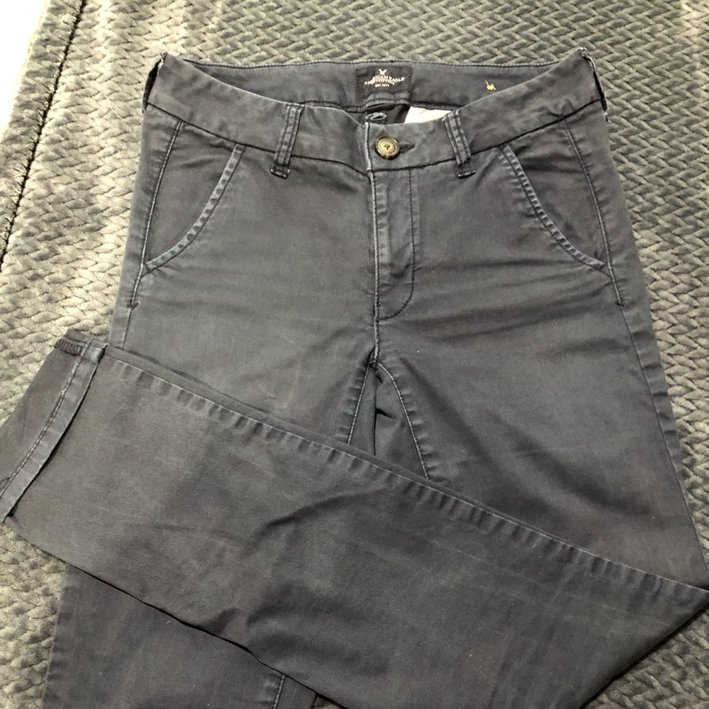 Casual navy blue pants